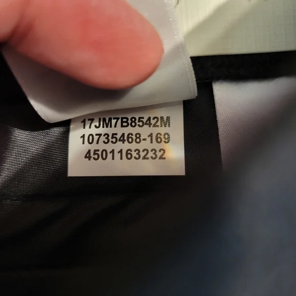 NWT Anne Klein Black Woven Straight Wide Leg Pants - Picture 7 of 9